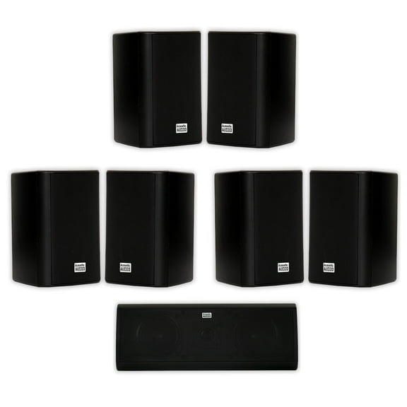 Acoustic Audio AA351B and AA40CB Indoor Speakers Home Theater 7 Speaker Set
