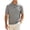 Gray, variant on LIaqionyy Mens Knit Shirt Collared Short Sleeve Texture Summer Vacation Beach Stretchy Golf Tees Shirts Clothes