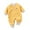 Yellow, variant on ShomPort Baby Fleece Jumpsuits Newborn Boys Girls Thickened Long Sleeve Romper Infant Warm Loungewear