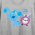 thumbnail image 7 of Blues Clues Classic Cowboy Blue Juniors Athletic Heather Gray Crop T-shirt-Medium, 7 of 7