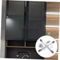 thumbnail image 4 of OUNONA 1 Set of Cabinet Door Hinges Support Rods Aluminum Alloy Cabinet Lid Stay Support for Installation, 4 of 8