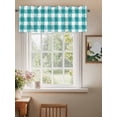 thumbnail image 2 of Valances for Windows Rustic Farmhouse Rod Pocket Cafe Window Treatments Valance Curtains for Kitchen Bathroom Laundry Basement Windows 56"x16", 2 of 9