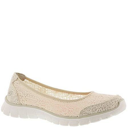 - Skechers EZ Flex 3.0 Beautify Womens Slip On Ballet Flats Natural 11