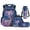 Starry Sky Axolotl, variant on Bulopur 17 Inch 4 Piece School Backpack Set Axolotl Print School Bookbag with Lunch Box, Water Bottle Holder and Pencil Case for School Daily Use