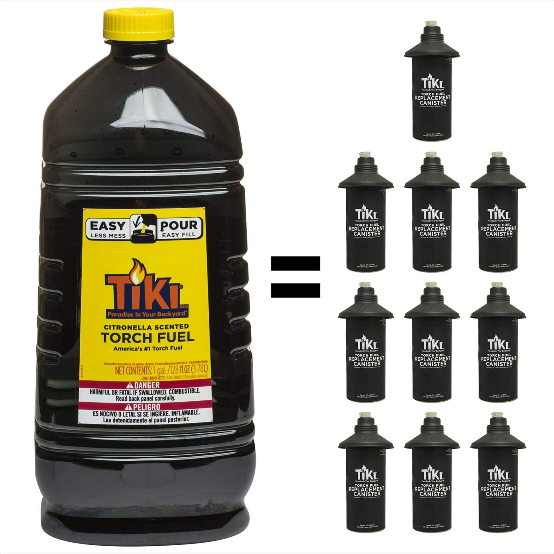 Tiki Brand Citronella Scented Torch Fuel 1 Gallon Walmart Com