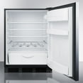 thumbnail image 3 of Freestanding residential counter height all-refrigerator, auto defrost w/stainless steel door, horizontal handle and black cabinet, 3 of 4