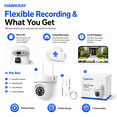 thumbnail image 4 of AI Intelligent Surveillance Camera - 911 Alarm Easy Install Quick Setup Full Color Night Vision Two Way Audio Motion Detection Security System, 4 of 9