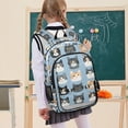 thumbnail image 7 of FORMRS Unisex School Backpack 17" Student Travel Bag with Laptop Compartment, Cartoon Cute Cat, 7 of 7