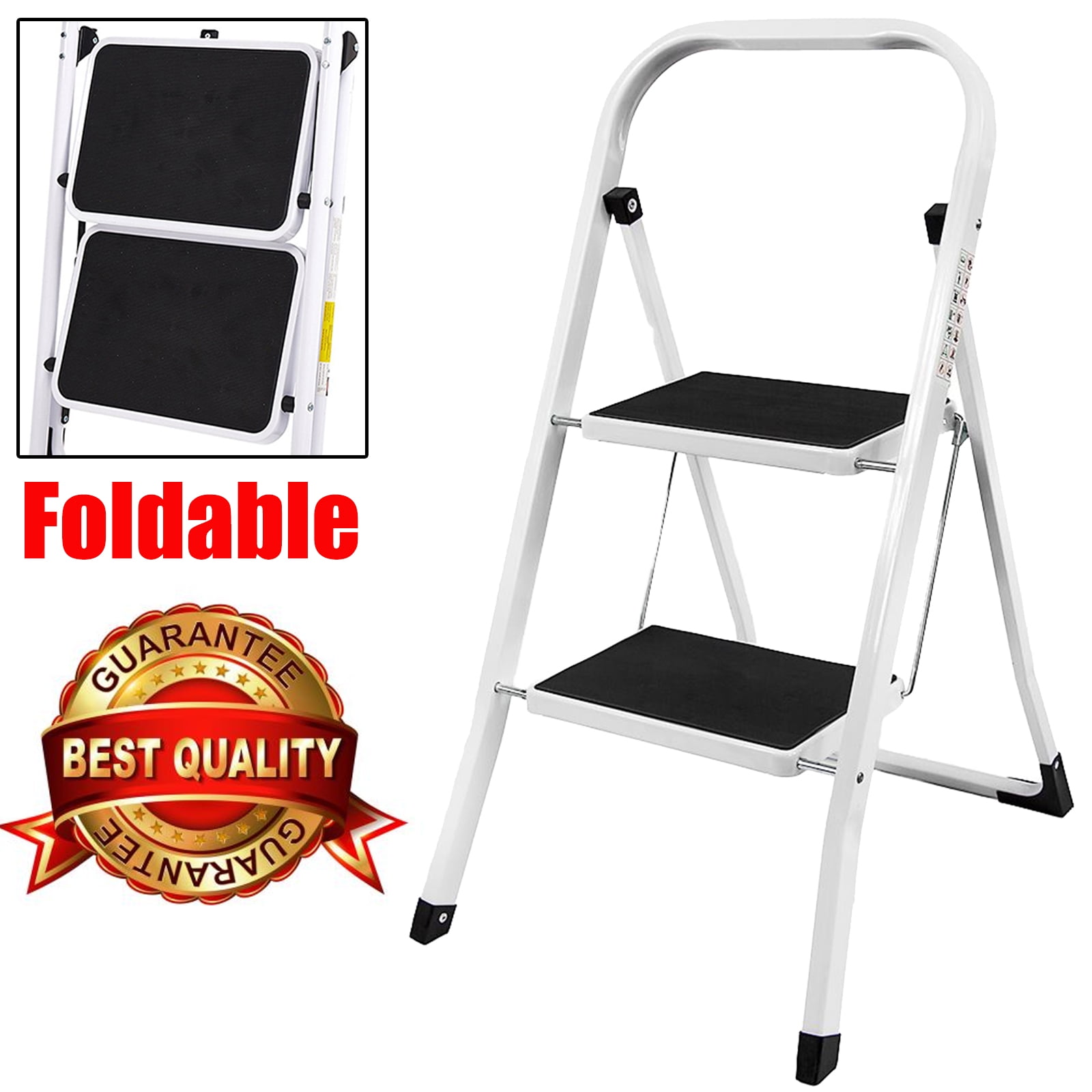 Dayplus Folding Step Stool for Adults 2 Step Stool Folding Step Stools