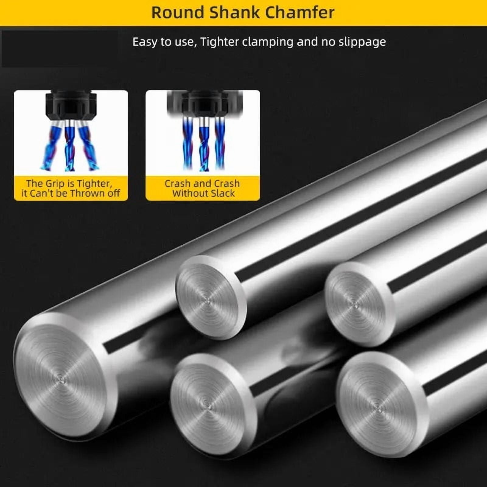 End Mill 2F Solid Carbide 2 Flutes Slot Milling Cutter Machining Metal Aluminum Steel Wood 55HRC Cutting Tool 1mm~20mm ,Great Multi-Purpose Application