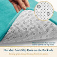 thumbnail image 5 of ComfiTime Bathroom Rugs – 1 inch Thick Memory Foam, 22" x 42" Bath Mat, Soft Plush Velvet Top, Non-Slip, Ultra Absorbent, Large & Long Rugs for Bathroom Floor, Teal, 5 of 10