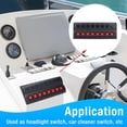 thumbnail image 3 of Panel De Interruptor Eléctrico, Panel De Control De Interruptor De Alta Resistencia Resistente A Impactos DC12V Para Bomba De Luz Para Barcos Yates, 3 of 7