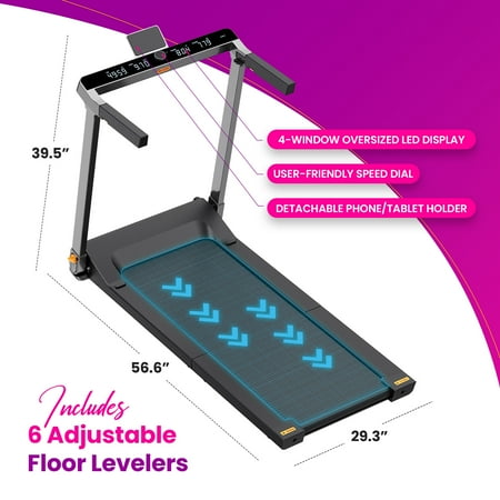 Denise Austin WalkingPad Collapsible Treadmill - Gray