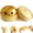Gold, variant on Mystery box smiley dumpling squishy, TPR tear-resistant slow rise, sensory toy for kids adults prizes.