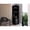 Black, variant on Space - Saving Corner Bar Cabinet 71" Tall with 8 Cubbies 2 Shelves for Apartment Bars Black