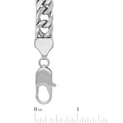 Mens Silver-Tone Stainless Steel Curb Link 9.5 Bracelet - Brilliance Fine Jewelry