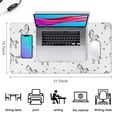 thumbnail image 5 of Long Mouse Pads for Desk,Black and White Unicorn Desk Mats on Top Of Desks, Desk Mouse Pad Extra Large with 3mm Non-Slip Base and Stitched Edge for Gaming,Office,Work,Home 31.5"x15.7", 5 of 6