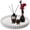 White, variant on White Round Wooden Serving Tray For Coffee Table, Dining Room, Entryway And Living Spaces