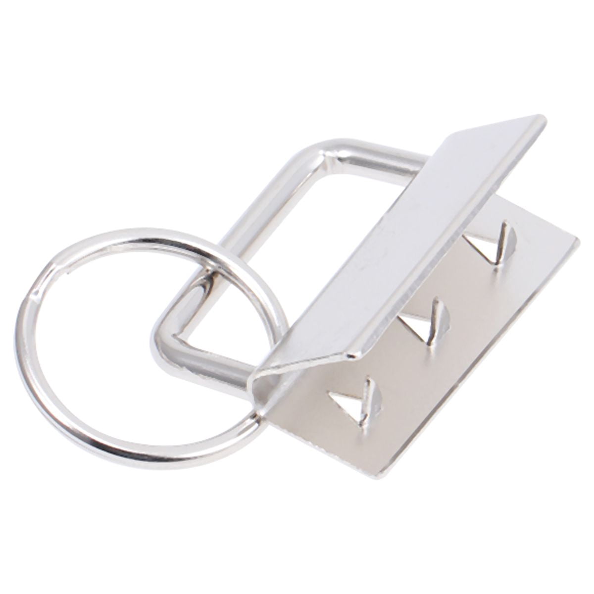 Dytern DIY 50pcs Alloy Key Rings Durable Keychain DIY Keychain Accessories Ring Decoration for Keys Bags (Silver)