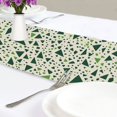 thumbnail image 4 of Yayeee Table Runner 70 inches Long for Home Kitchen Rectangle Dining Table Holiday Party Decoration, Green Triangles Pattern, 4 of 7
