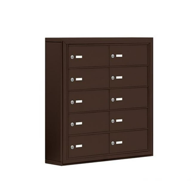 Salsbury 19055-10ZSK 10 B Doors Bronze - Surface Mounted - Master Keyed Locks
