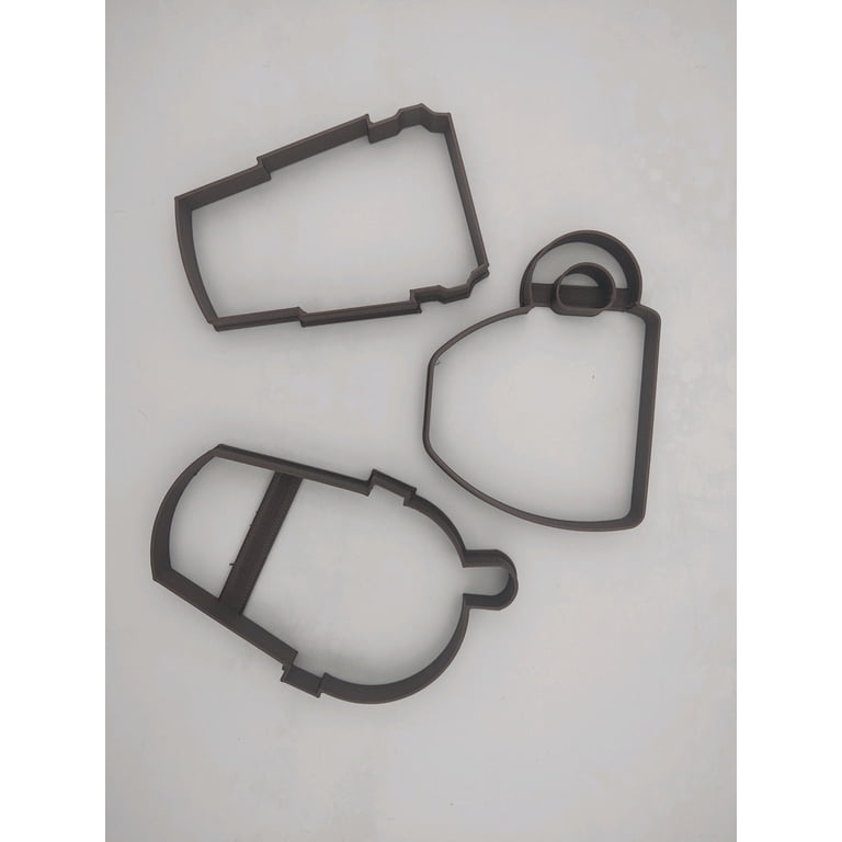 Coffee Theme Cookie Cutters 3-Pack - Espresso, Latte & Iced Coffee Shapes, Food-Grade PLA, Made In USA