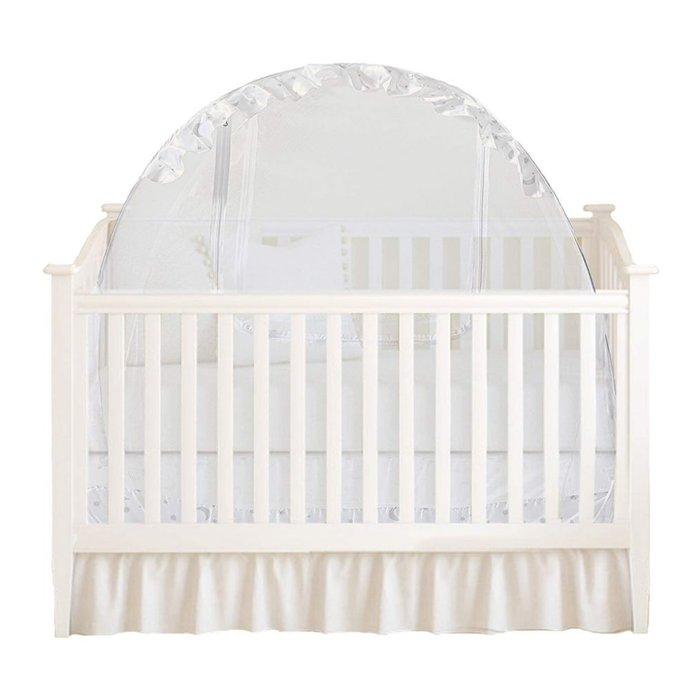 Houseables Baby Crib Safety Net, Mosquito Babies Bed Netting Tent Babies, White, 48" X 26" X 57