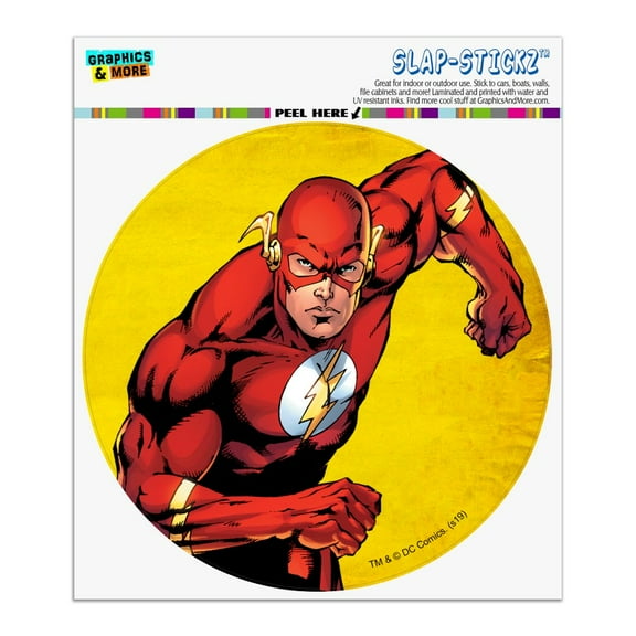 The Flash Character Automotive Car Window Locker Circle Bumper Sticker