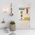 thumbnail image 4 of Arte 50x70cm Creativo Macrame Tejido Tufted Borla Tapiz Franja Tapices para Colgar en Guardería Acción de Gracias Decoración para Ad Geometría Macarena Tapiz de macramé, 4 of 8