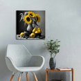 thumbnail image 4 of JEUXUS Retro Sunflowers Wall Decor Black and White Wall Art Still Life Canvas Oil Painting Framed Fruit Food Prints Flower Picture Home Decoration for Kitchen, 4 of 4