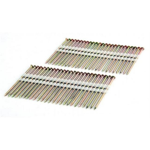 3 in. Coated - Plastic Collated - Galvanized Ring Shank - .120 in. 2K Color Box