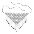 thumbnail image 4 of TISHITA Elegant Women Face Chain Tassel , Rhinestone for Cosplay Costume B, 4 of 8