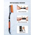 thumbnail image 3 of 27-Inch Snow Brush and Removable Ice Scraper with Ergonomic Foam Handle for Cars, Trucks, SUVs (Heavy Duty ABS, PVC Brush), 3 of 4