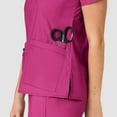 thumbnail image 4 of Wink WonderFLEX Women's Verity V-Neck Scrub Top, Hot Pink, M Regular, 4 of 4