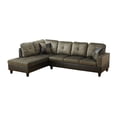 thumbnail image 2 of Hommoo L Shaped Couches and Sofas, Flannel and PVC Living Room Furniture Sets, Modern Sectional Sofa forHome&Office, Taupe (No Ottomans), 2 of 7