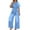 BU2, variant on sususu Womens Jumpsuit V Neck Denim Fabric Belted High Waist Playsuit Casual One Piece Outfits Wide Leg Romper with Pockets ,BU2,XXL