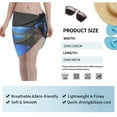 thumbnail image 7 of Bingfone Blue Viper Snake Women's Sarong Swimsuit Cover Ups Bathing Suit Coverups Chiffon Beach Wrap Skirts, 7 of 7