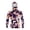 49#Purple, variant on UPF 50 Camo Long Sleeve Men Hoodie with Face Mask Sun Protection Hooded Fishing Shirt Quick Dry Sun Shirt Summer Clothes Army Green S