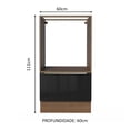 thumbnail image 2 of Mueble Para Horno Y Microondas Madesa Lux Sin Encimera MN, 2 of 5