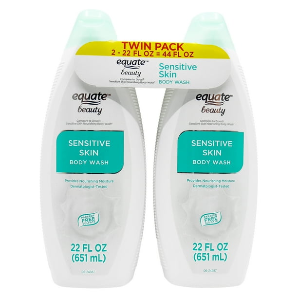 Equate Sensitive Skin Body Wash, 2X 22 fl. Oz. (2 Pack)