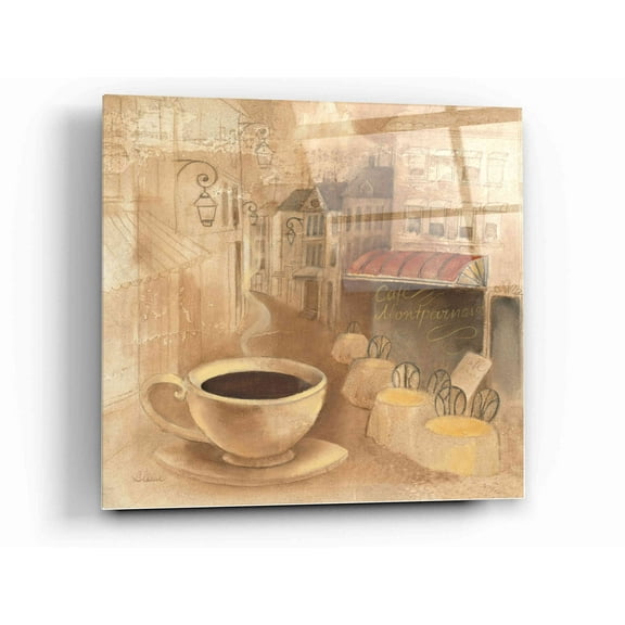 Epic Art 'Cafe de Paris I' by Albena Hristova, Acrylic Glass Wall Art, 12"x12"