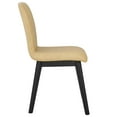 thumbnail image 4 of Steve Silver Vida Modern Vegan Leather Dining Chair, Set of 2, Sand/Black, 4 of 11