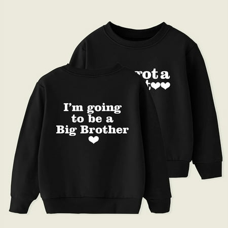 

Toddler Boys Sweatshirts Winter Long Sleeve Letter Printing Pullover Tops Clothes