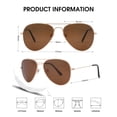 thumbnail image 3 of Gafas de sol JOOX Polarized Aviator para mujer y hombre UV400, 3 of 6