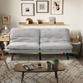 Homall Full Size Convertible Futon Sofa Bed Couch, Upholstered Sleeper
