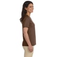 thumbnail image 3 of LAT Sportswear 3587 Ladies V-Neck T-Shirt - Brown, Medium, 3 of 4