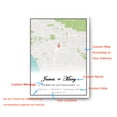 thumbnail image 2 of Where We Got Engaged Map, Custom Canvas Print Couple Gift, Personalized Map Print Anniversary Wedding Gift For Her/Him, 2 of 4