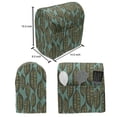 thumbnail image 4 of Botany Stand Mixer Cover, Vertical Layout of Fall Foliage Leaves Along Ethnic Motifs Pattern, Kitchen Appliance Organizer Bag Cover with Pockets, 5 Quarts, Dark Seafoam and Green Brown, by Ambesonne, 4 of 4
