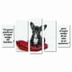 thumbnail image 1 of Cuadro Decorativo Bulldog Francés Frase Amistad Juego De 5 Piezas 150x80cm Ideal Para Sala Recámara Moderna Veterinaria, 1 of 5