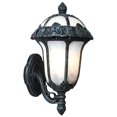 thumbnail image 1 of Rose Garden F-1717-BLK-AB Small Bottom Mount Light with Alabaster Glass-Black, 1 of 1